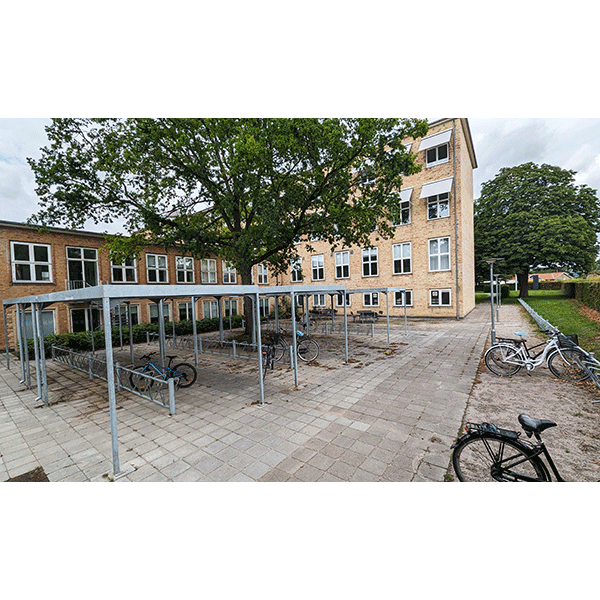 Horsens Gymnasium og HF med 686 cykelparkeringspladser